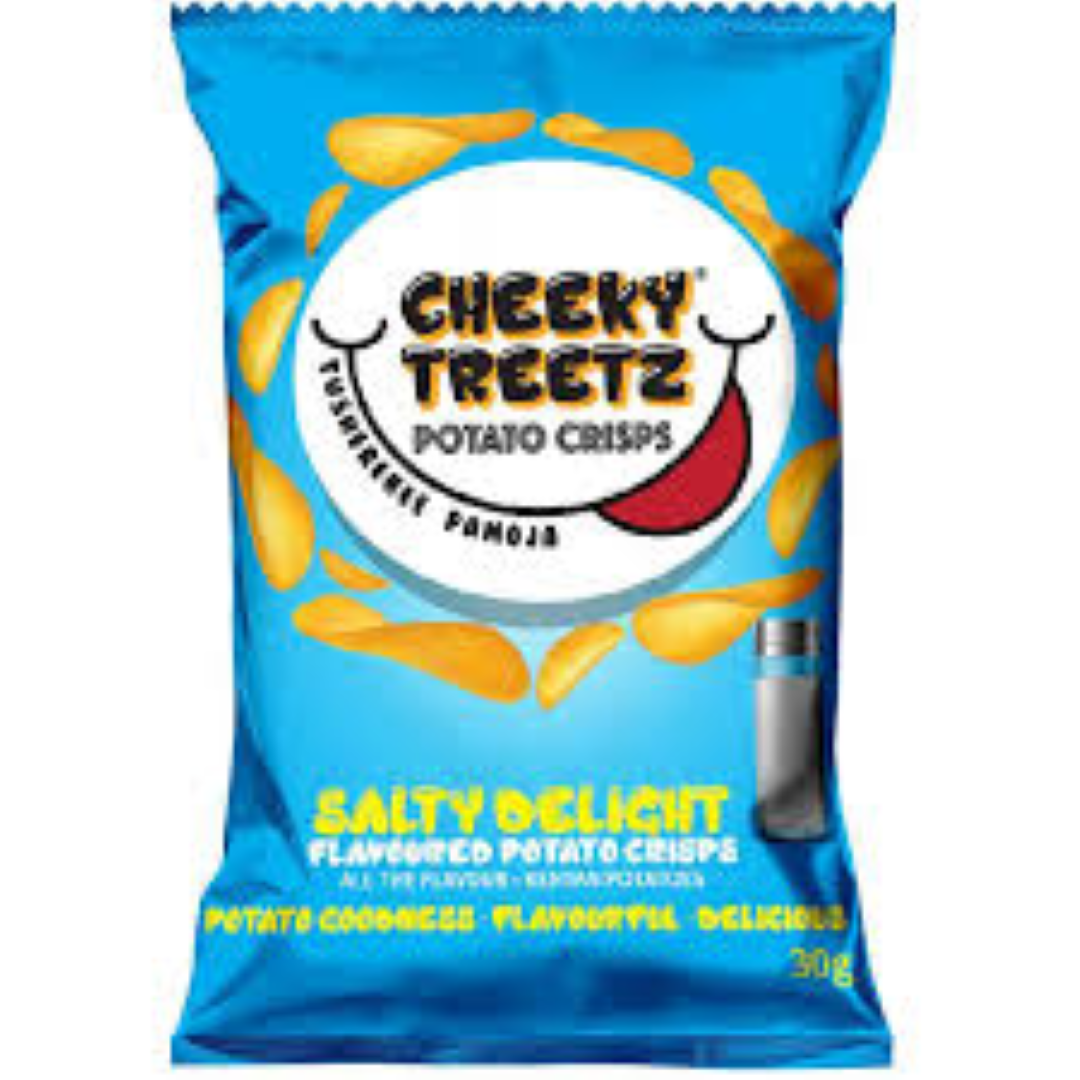 CHEEKY TREETZPOTATO CRISPS SALTED 30G